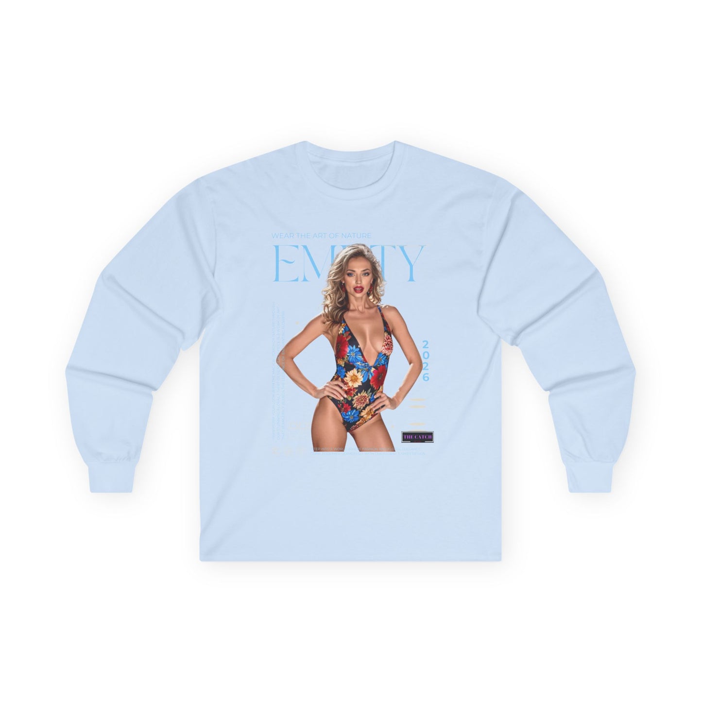 Embody Your Style: Ultra Cotton Long Sleeve Tee with Fashion Graphic - THE CATCH
