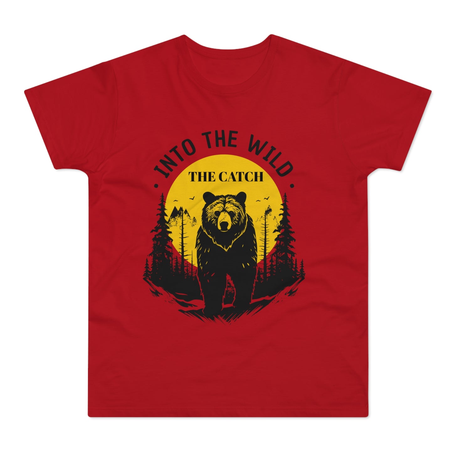 Men's Outdoor Adventure T-Shirt | Into the Wild Bear Design - THE CATCH