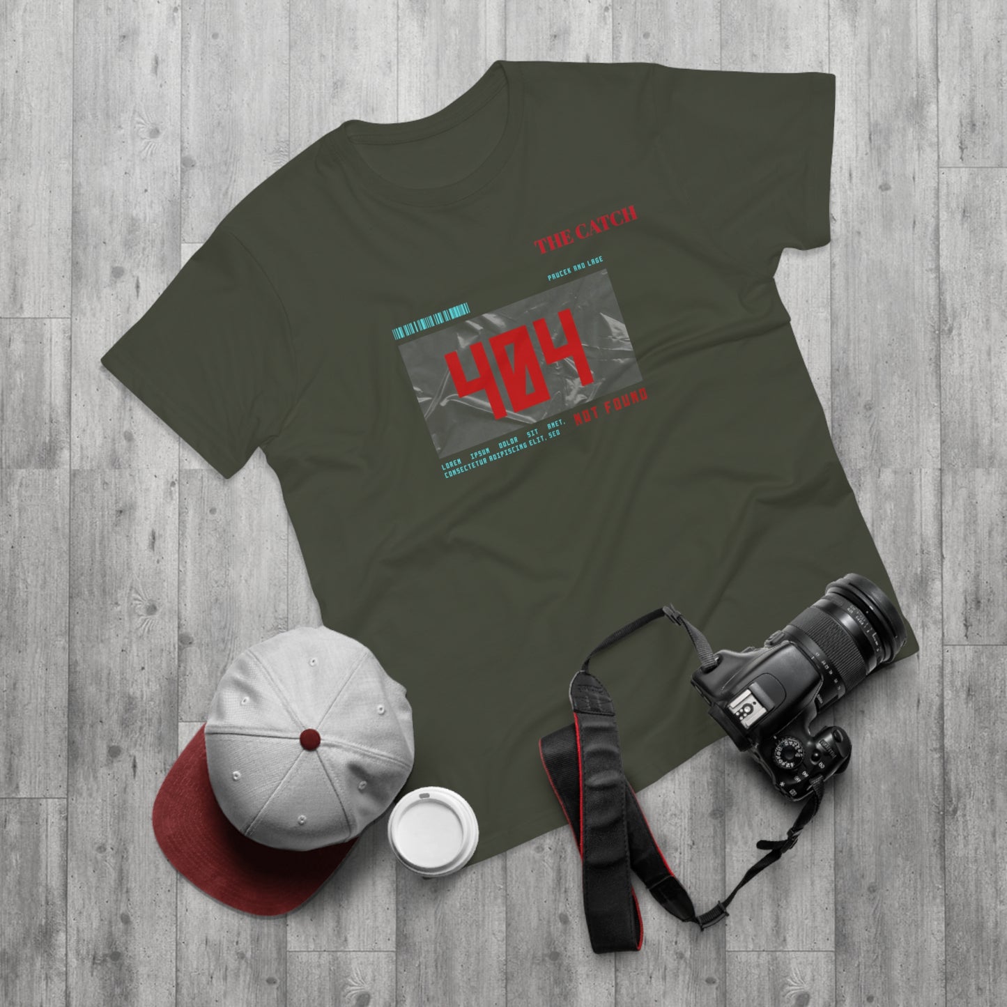 404 Not Found Graphic T-Shirt for Men - Casual Retro Tee
