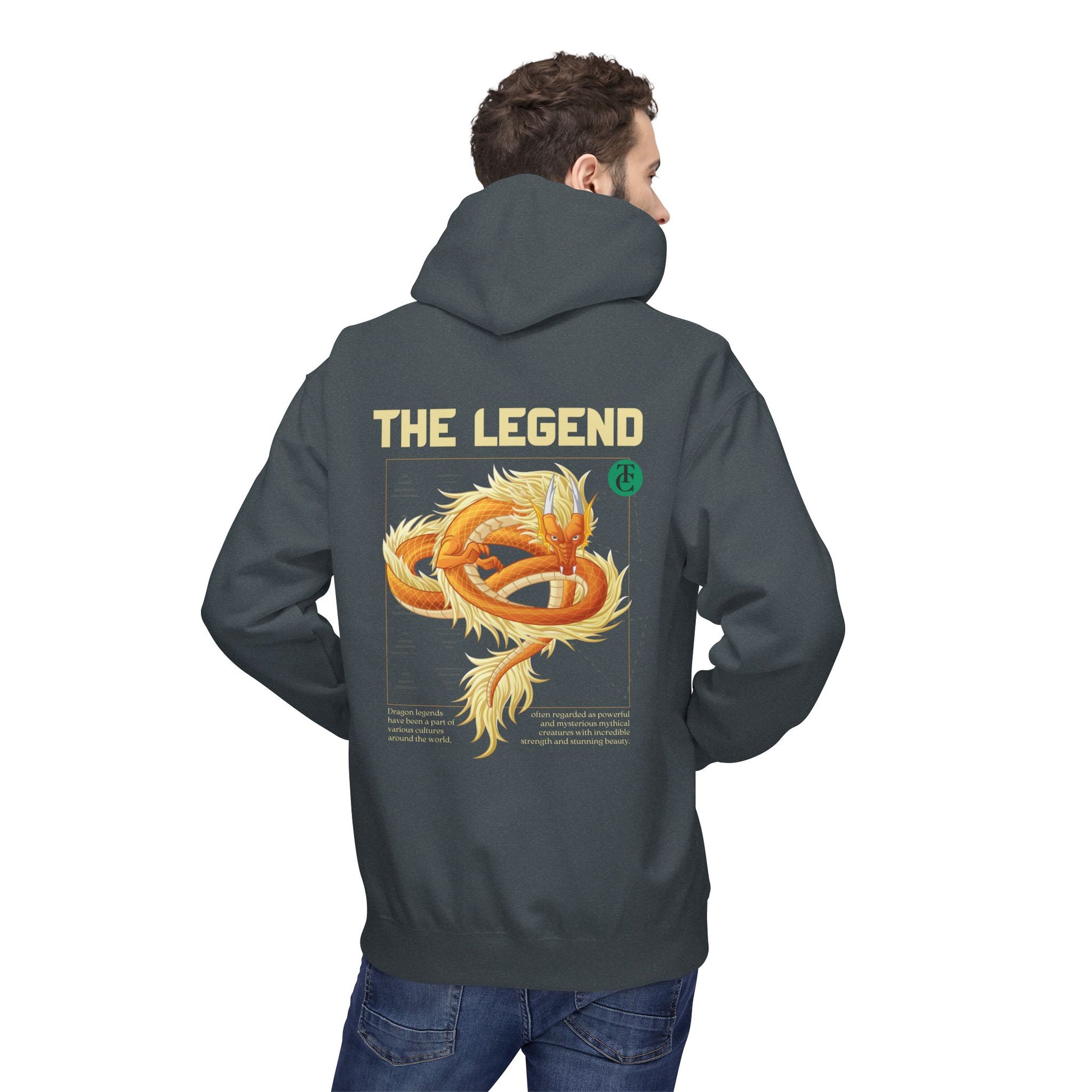 The Legend Dragon Hoodie - Midweight Softstyle Fleece - THE CATCH