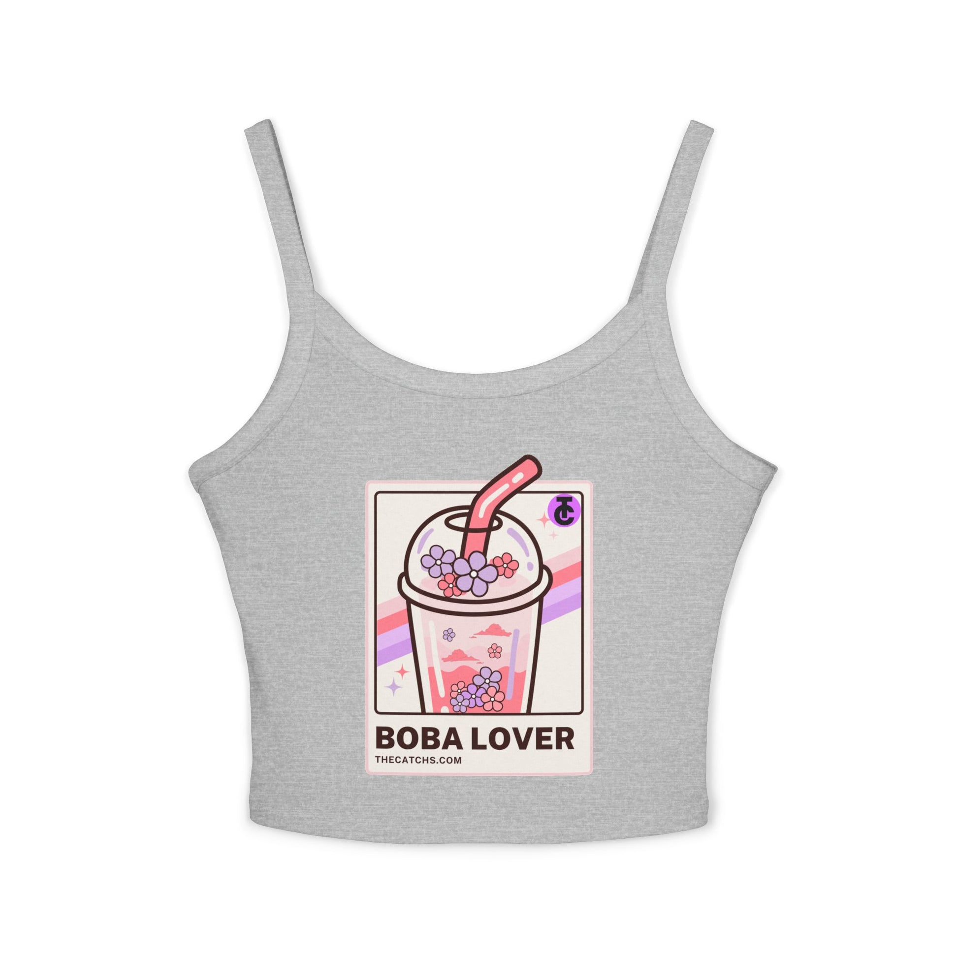 Boba Lover Women's Spaghetti Strap Tank Top | Cute Summer Top, Bubble Tea Apparel, Gift for Boba Fans, Casual Wear, Hot Weather Style - THE CATCH