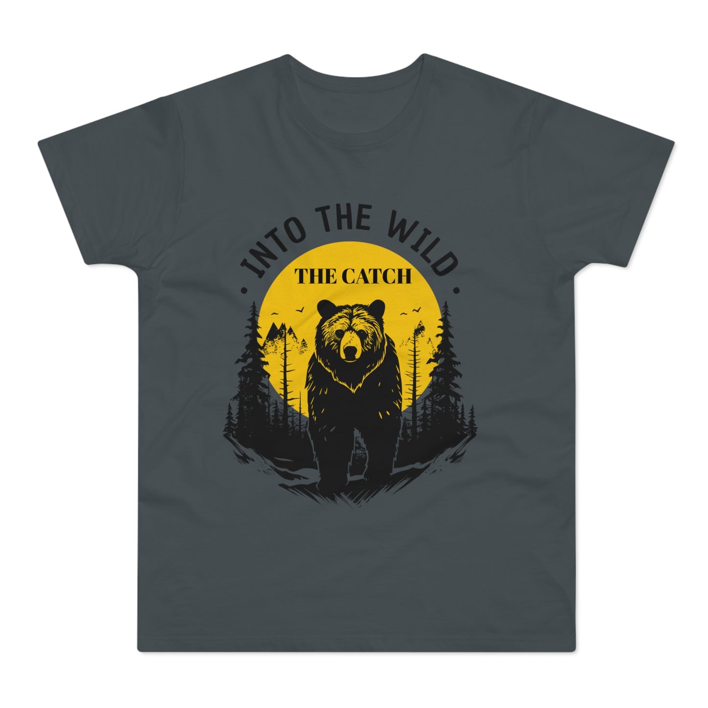 Men's Outdoor Adventure T-Shirt | Into the Wild Bear Design - THE CATCH