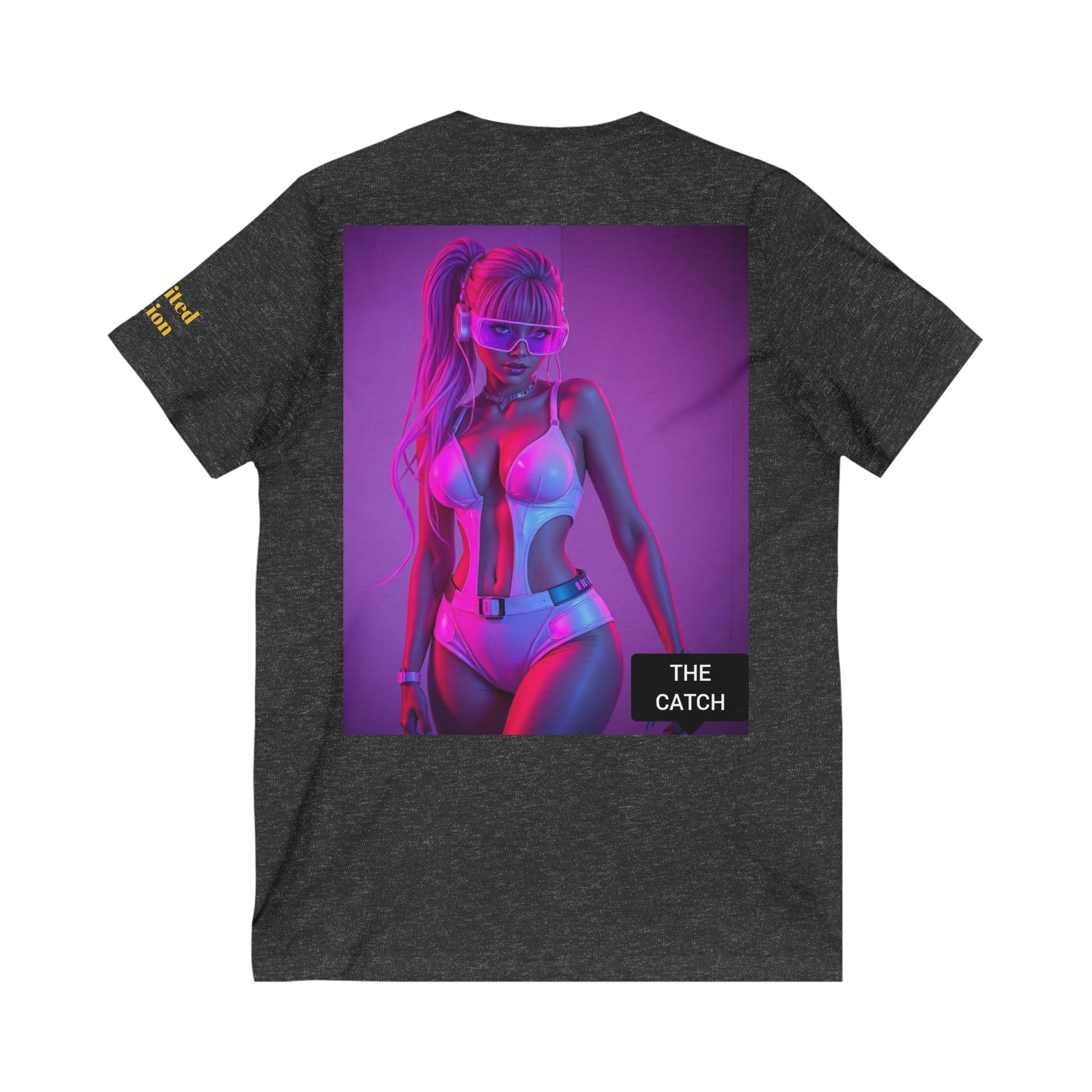 Unisex Jersey Short Sleeve V-Neck Tee - THE CATCH