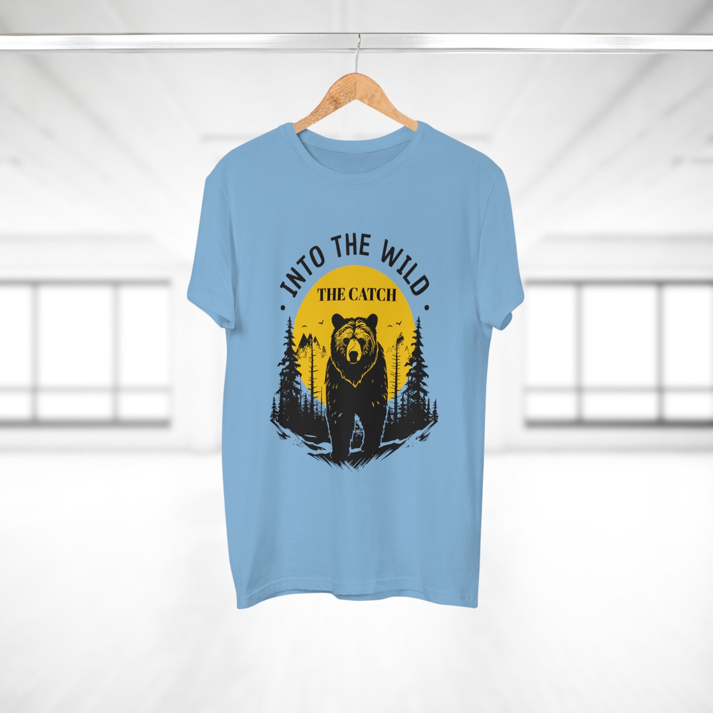 Men's Outdoor Adventure T-Shirt | Into the Wild Bear Design