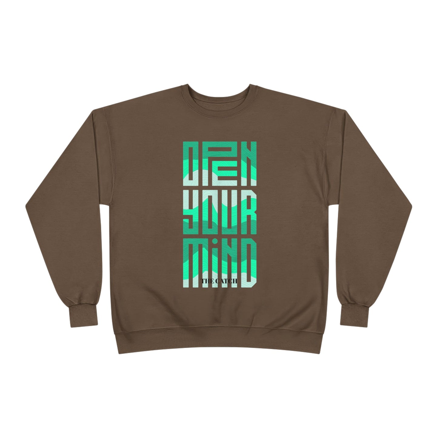Open Your Mind Eco-Friendly Sweatshirt | Minimalist Graphic Crewneck - THE CATCH