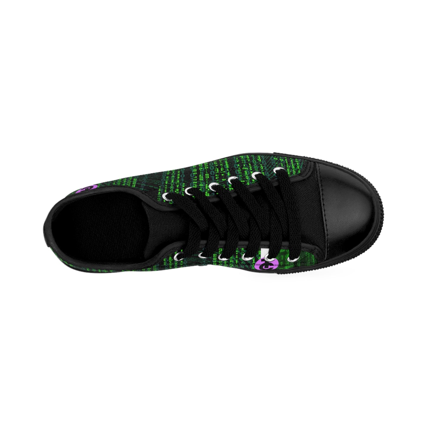 Matrix-Inspired Men's Sneakers - Trendy Casual Footwear for Tech Enthusiasts