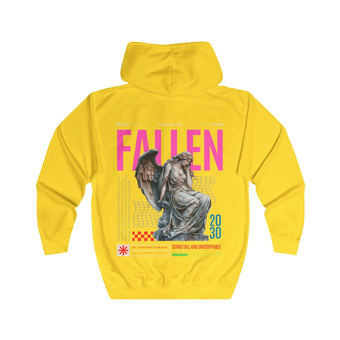 Fallen Angel Full Zip Hoodie - Stand Tall and Unstoppable