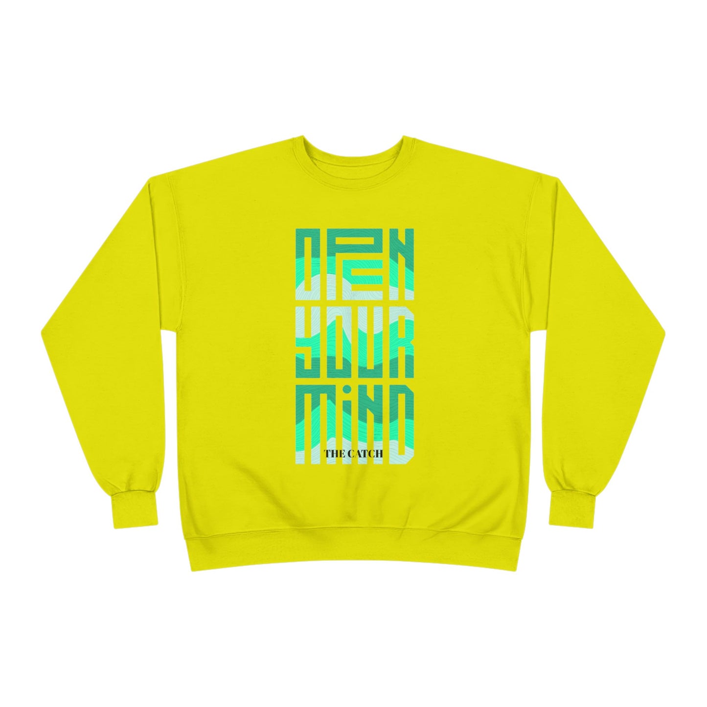 Open Your Mind Eco-Friendly Sweatshirt | Minimalist Graphic Crewneck - THE CATCH