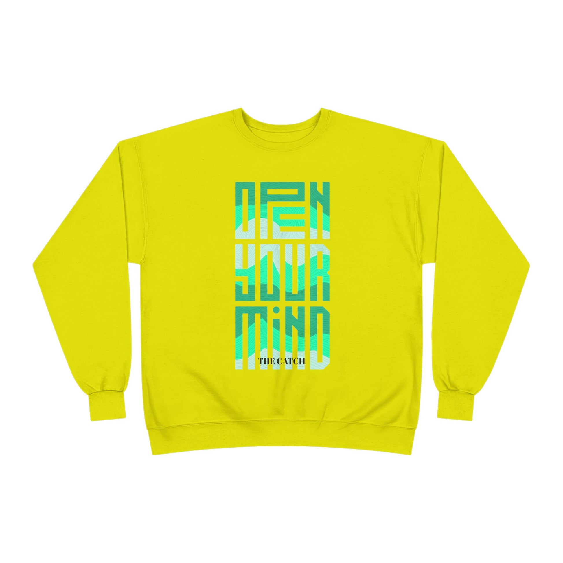 Open Your Mind Eco-Friendly Sweatshirt | Minimalist Graphic Crewneck - THE CATCH