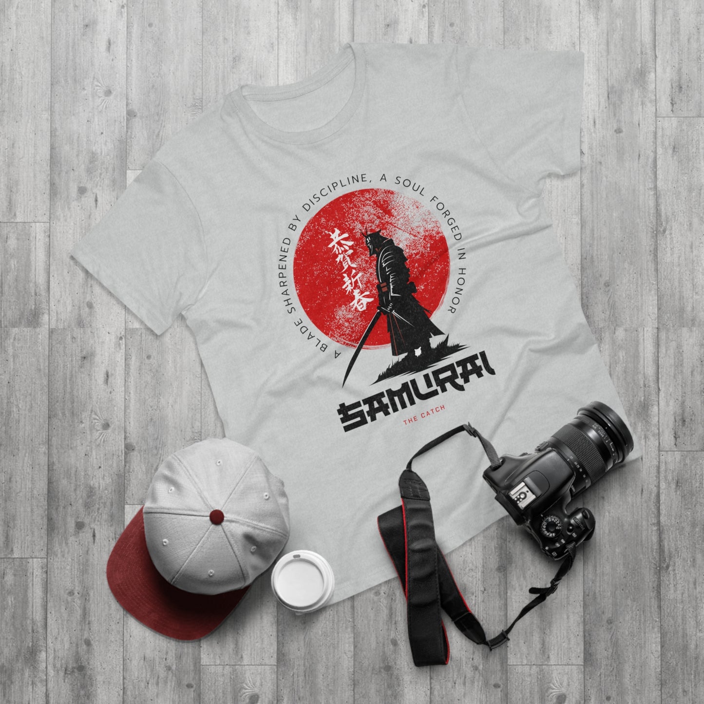 Samurai Discipline Men's T-Shirt - Bold Graphic Tee for Anime Lovers