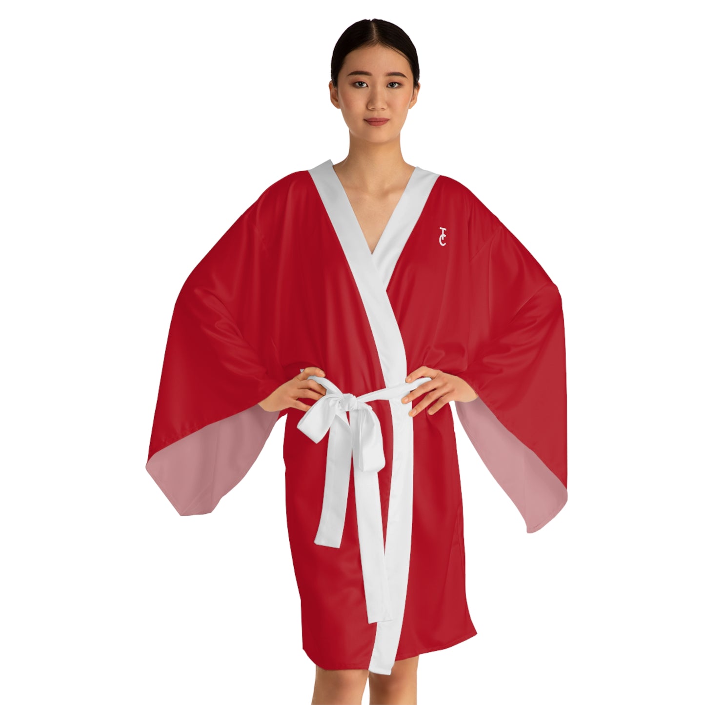 Vibrant Long Sleeve Kimono Robe, Cozy Loungewear, Elegant Cover-Up, Gift for Her, Relaxing Home Attire, Festival Wear, Spa Day Essential - THE CATCH