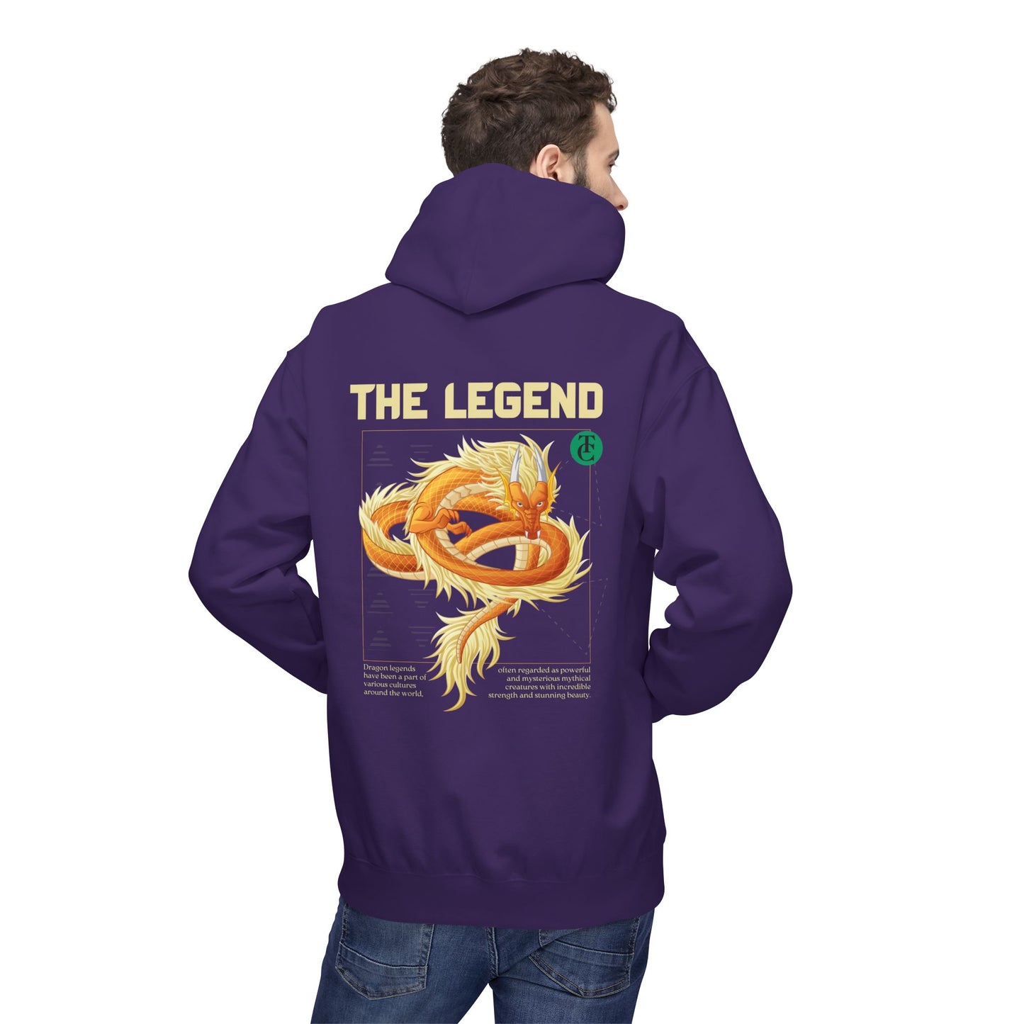 The Legend Dragon Hoodie - Midweight Softstyle Fleece