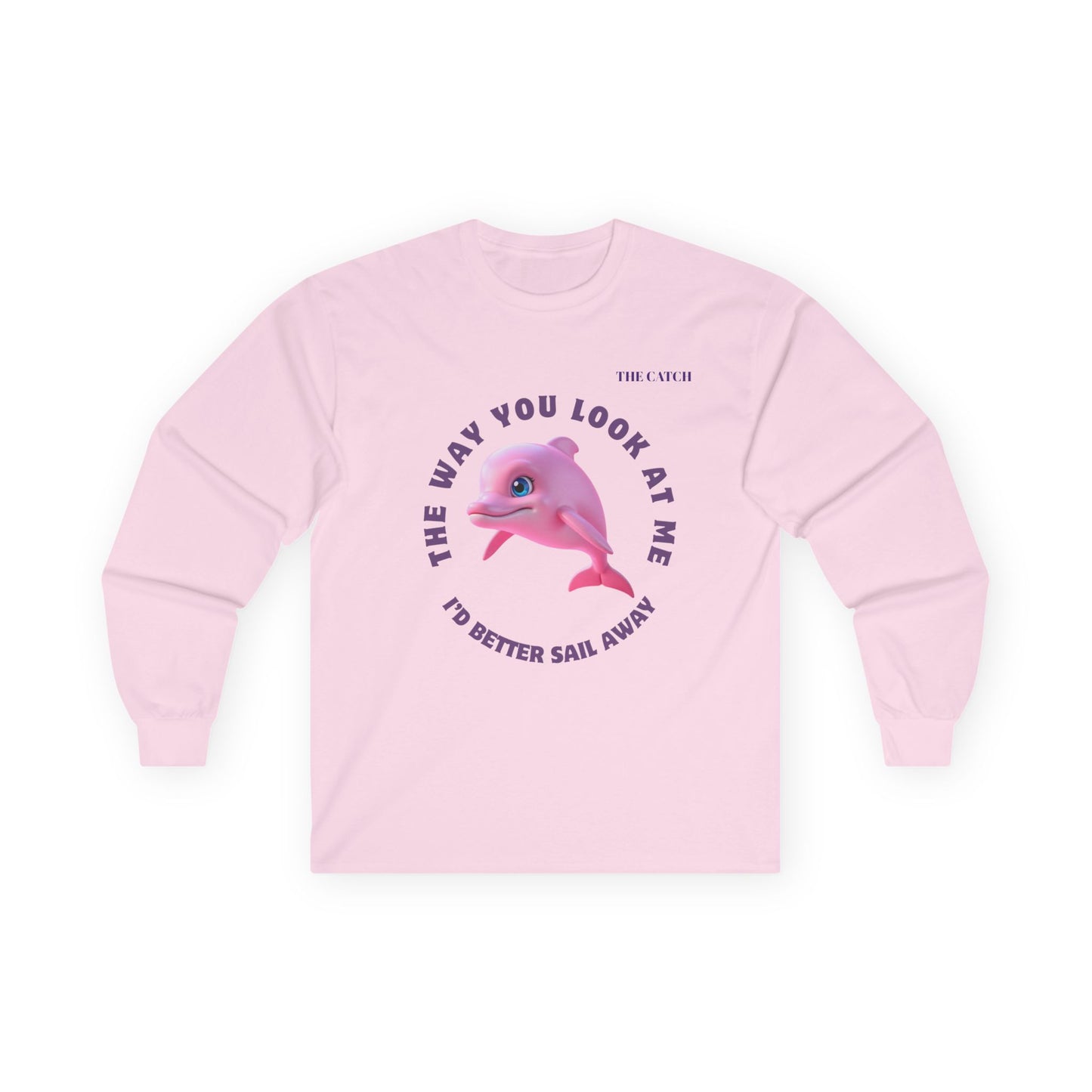 Whimsical Dolphin Long Sleeve Tee - Perfect for Nautical Lovers - THE CATCH