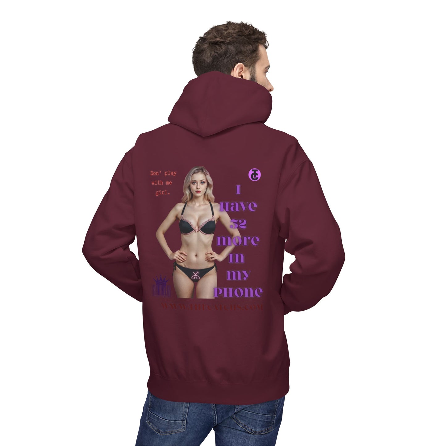 Trendy Fleece Hoodie for Everyday Style | Casual Wear, Gift for Her, Graphic Hooded Sweatshirt, Unique Fashion Statement - THE CATCH