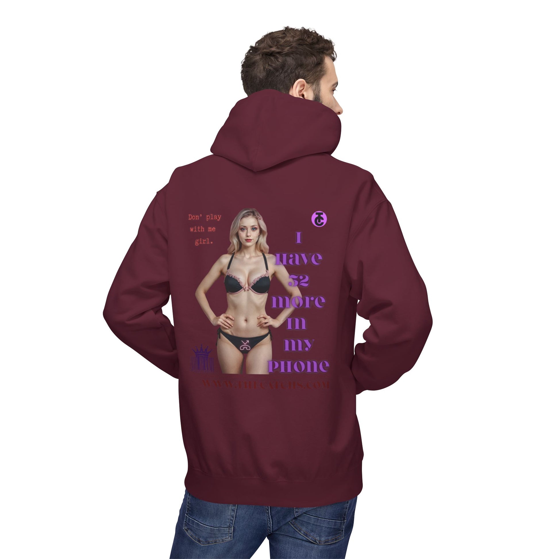Trendy Fleece Hoodie for Everyday Style | Casual Wear, Gift for Her, Graphic Hooded Sweatshirt, Unique Fashion Statement - THE CATCH