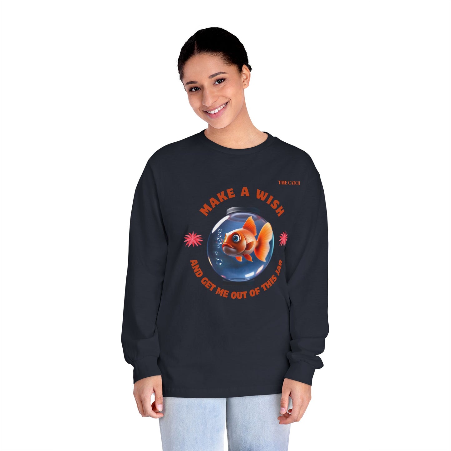 Make a Wish Fish Long Sleeve T-Shirt – Classic Tee for Dreamers - THE CATCH