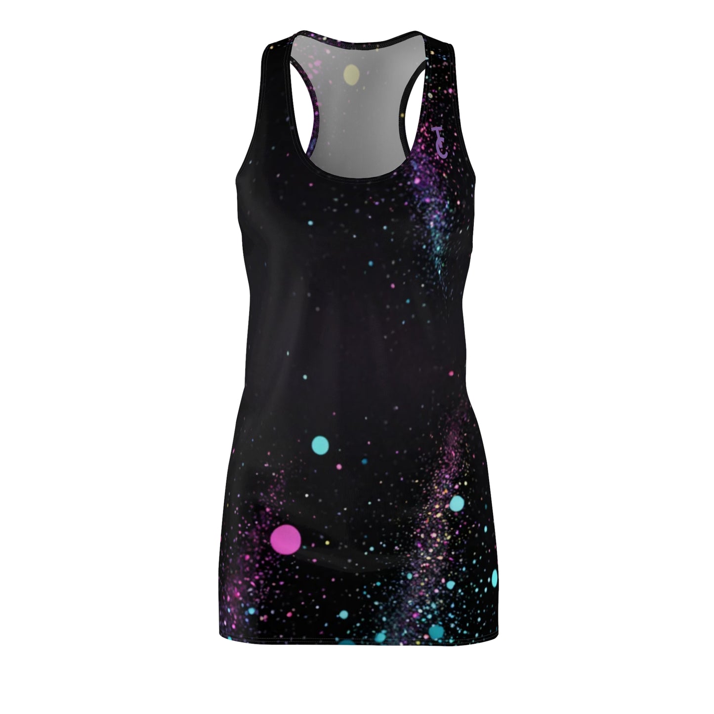 Galactic Vibes Women's Racerback Dress, Space Print Dress, Casual Summer Dress, Festival Outfit, Unique Gift for Her - THE CATCH