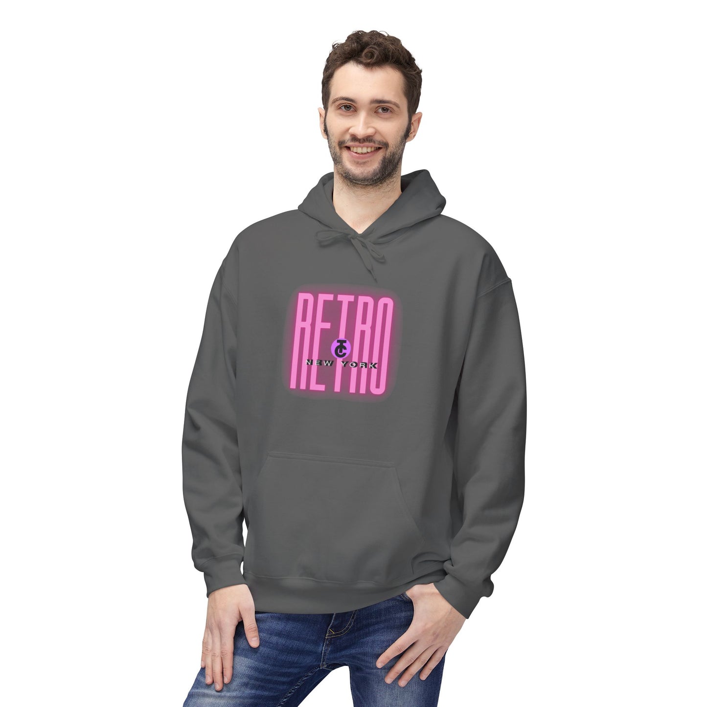 Retro New York Fleece Hoodie, 80s Style Sweatshirt, Vintage Hoodie, Casual Streetwear, Trending Fashion