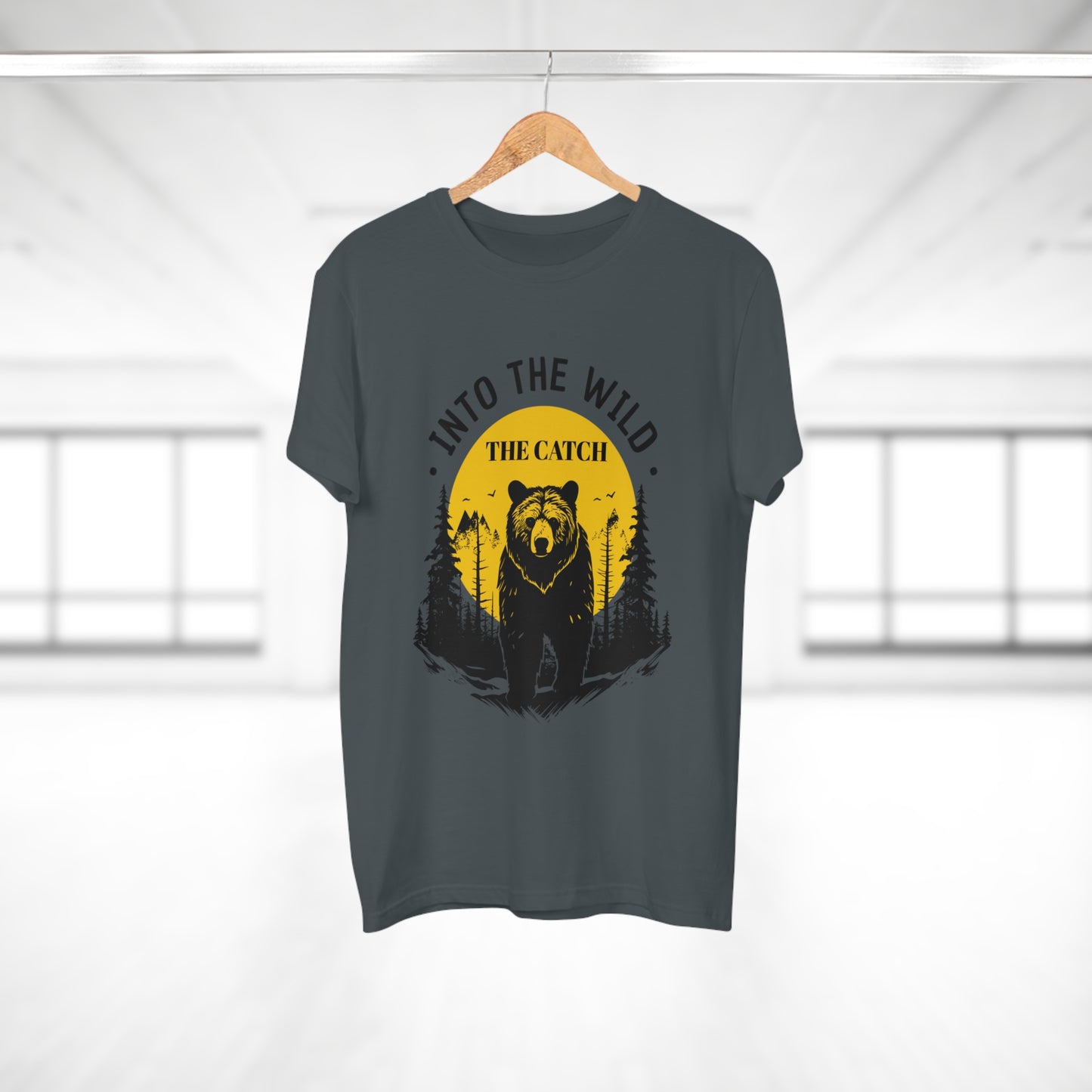 Men's Outdoor Adventure T-Shirt | Into the Wild Bear Design