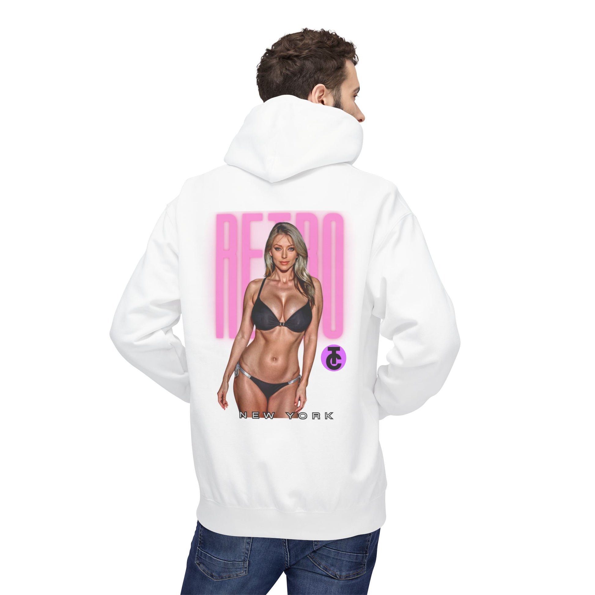 Retro New York Fleece Hoodie, 80s Style Sweatshirt, Vintage Hoodie, Casual Streetwear, Trending Fashion - THE CATCH