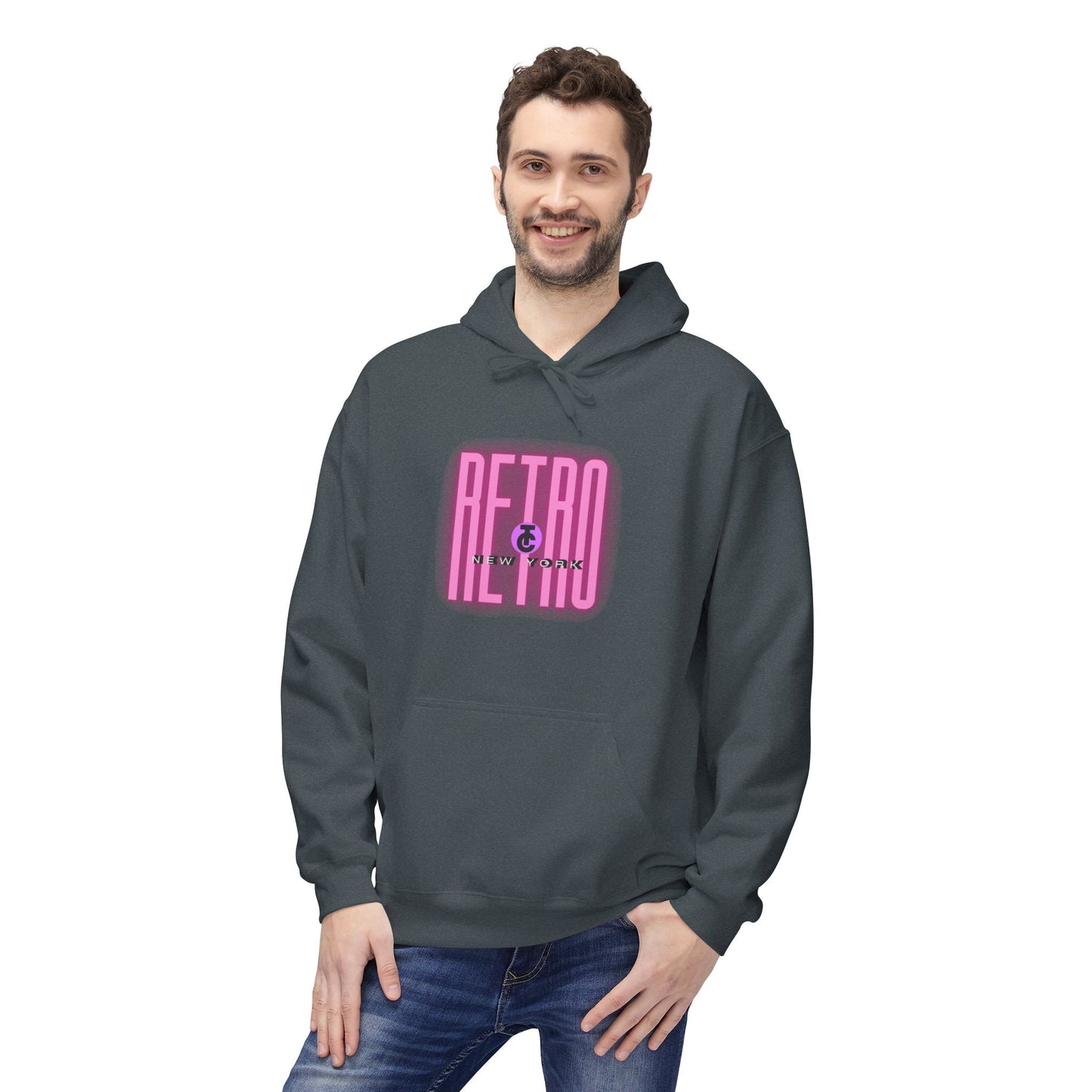 Retro New York Fleece Hoodie, 80s Style Sweatshirt, Vintage Hoodie, Casual Streetwear, Trending Fashion