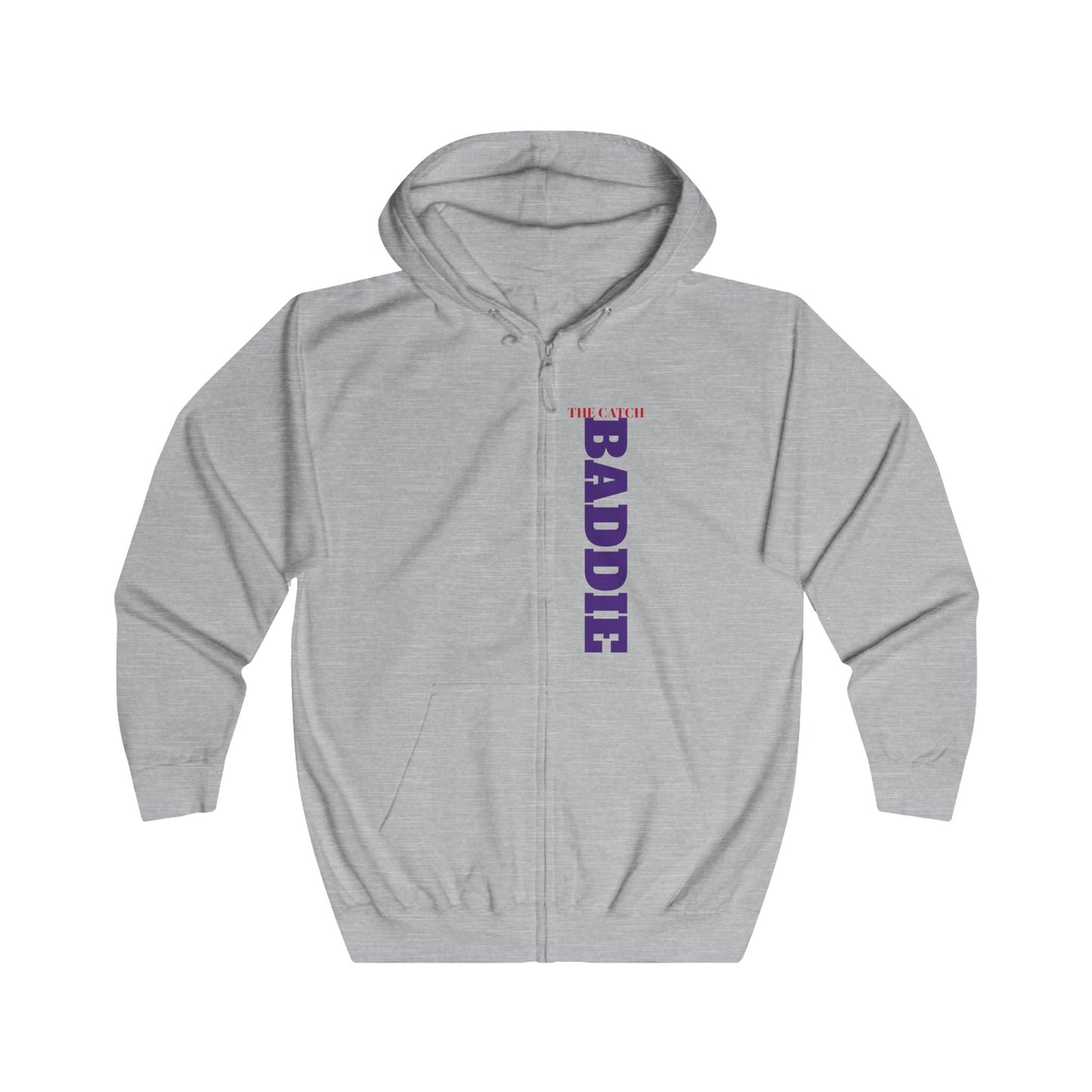 Full Zip Hoodie - 'The Catch Baddie' Skull Design