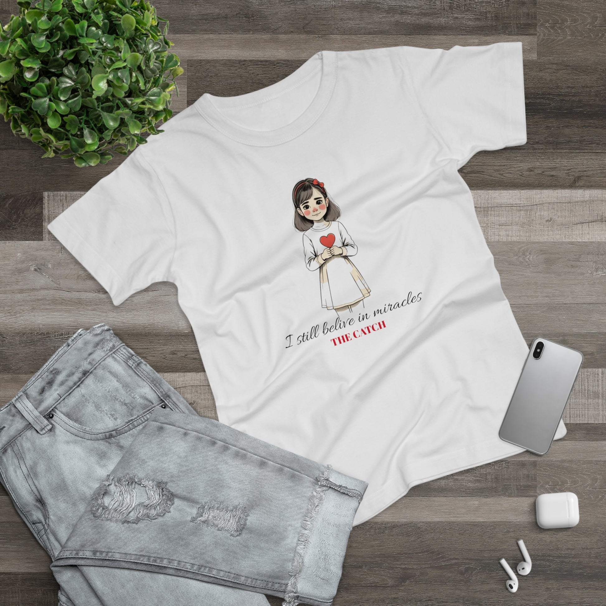 Miracle Believer Women's T-Shirt - Cute Graphic Tee for Hope and Inspiration - THE CATCH