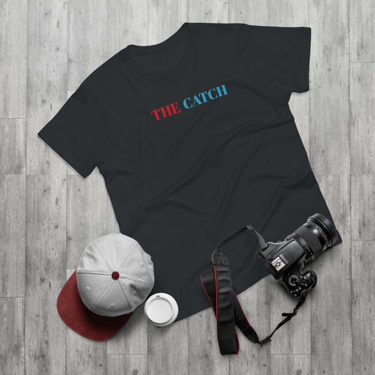 Men's Graphic T-Shirt - "The Catch" with Skull Design