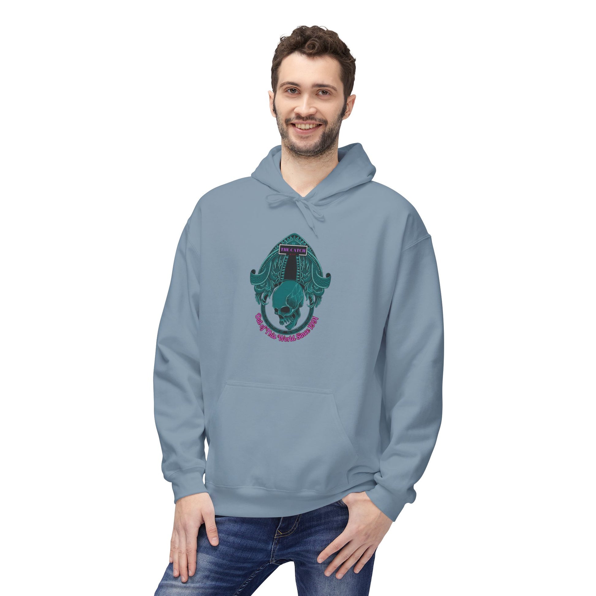 Midweight Fleece Hoodie - Unique Graphic Design for Cozy Comfort - THE CATCH