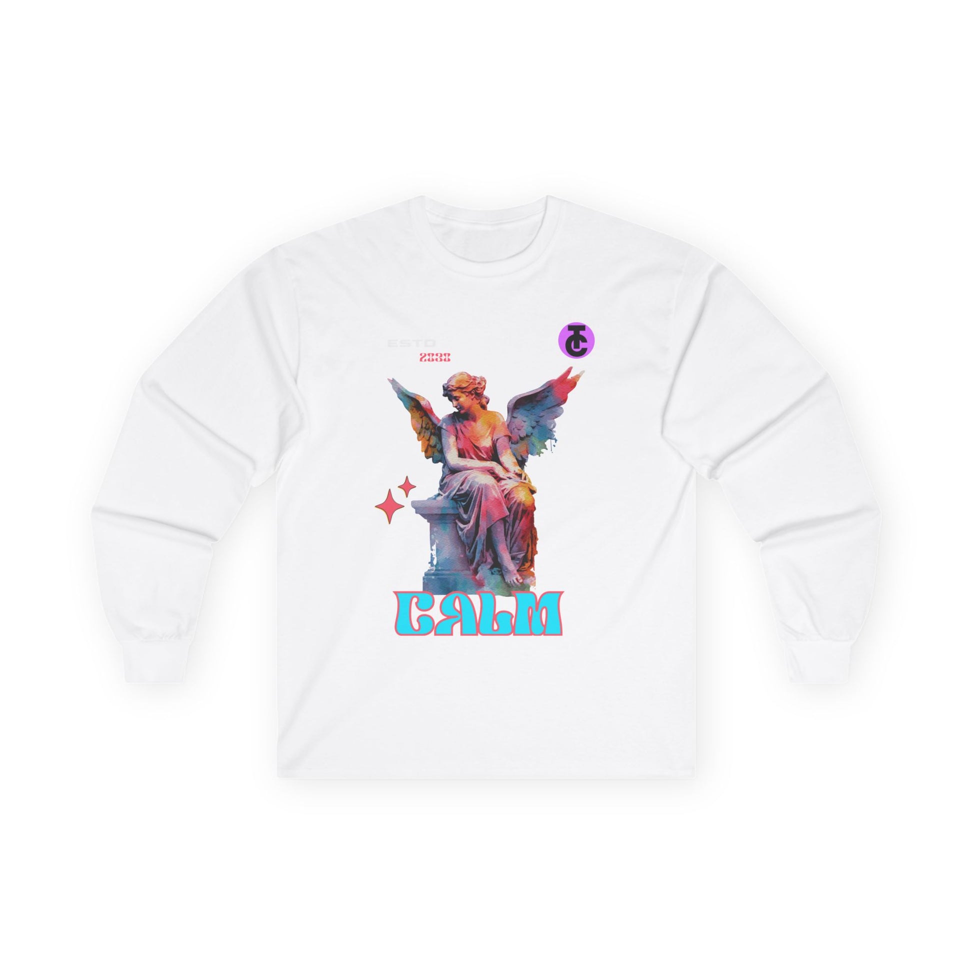 Calm Angel Long Sleeve Tee - Ultra Cotton Graphic Tee - THE CATCH