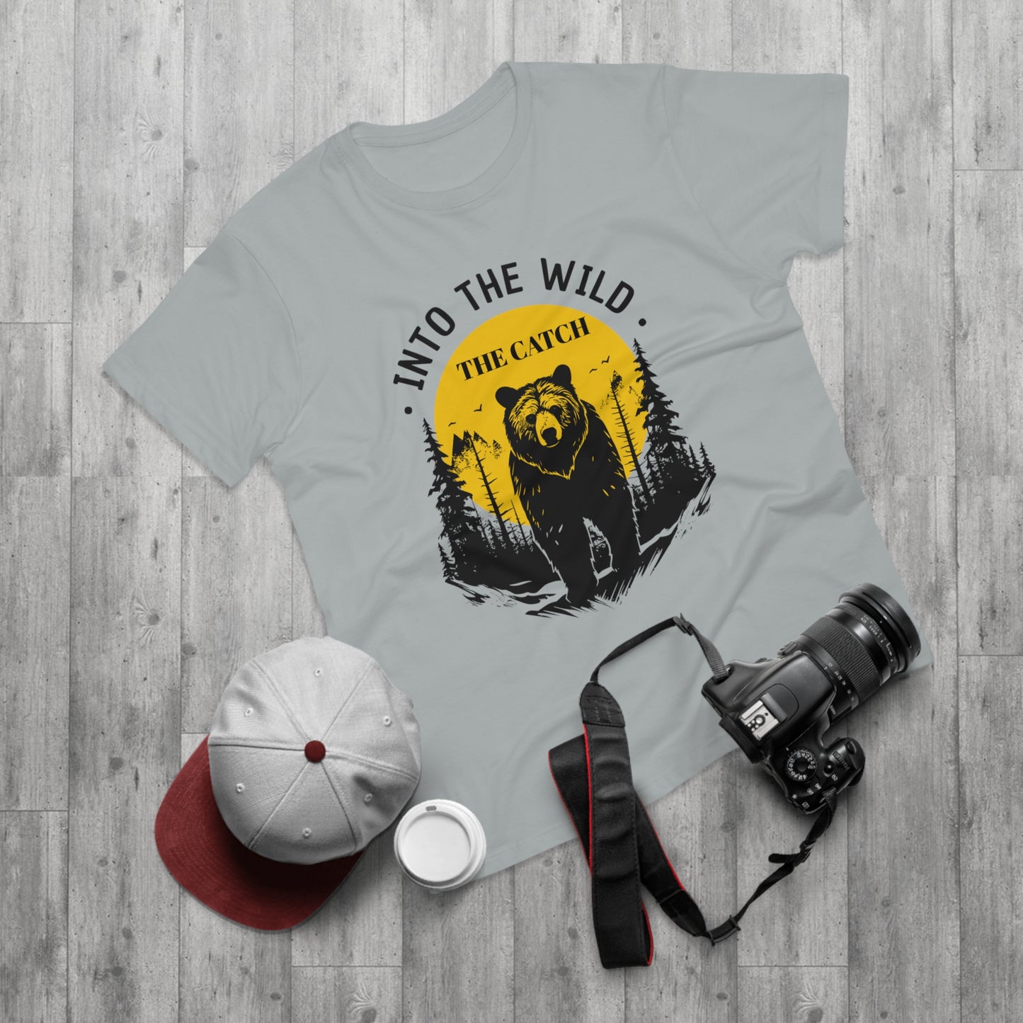 Men's Outdoor Adventure T-Shirt | Into the Wild Bear Design