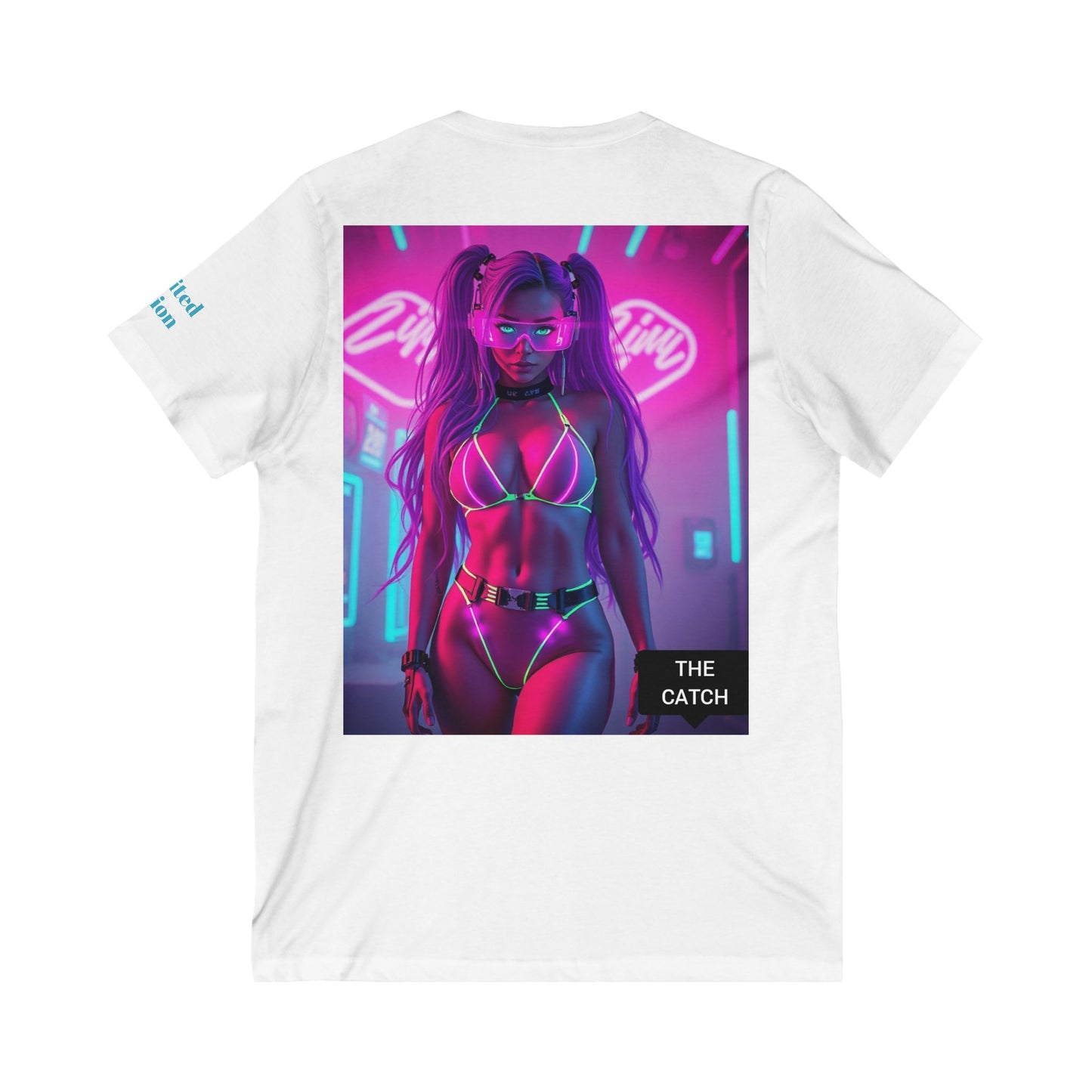 Unisex Jersey Short Sleeve V-Neck Tee - THE CATCH