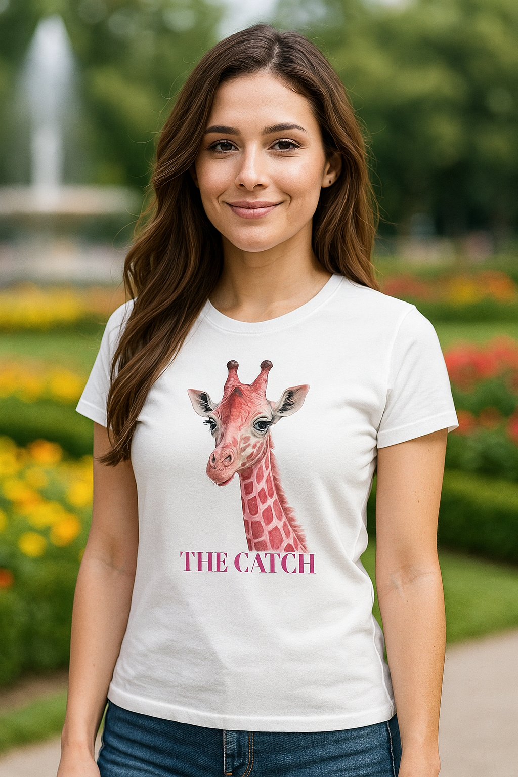 Giraffe Graphic Women's Tee - The Catch - THE CATCH