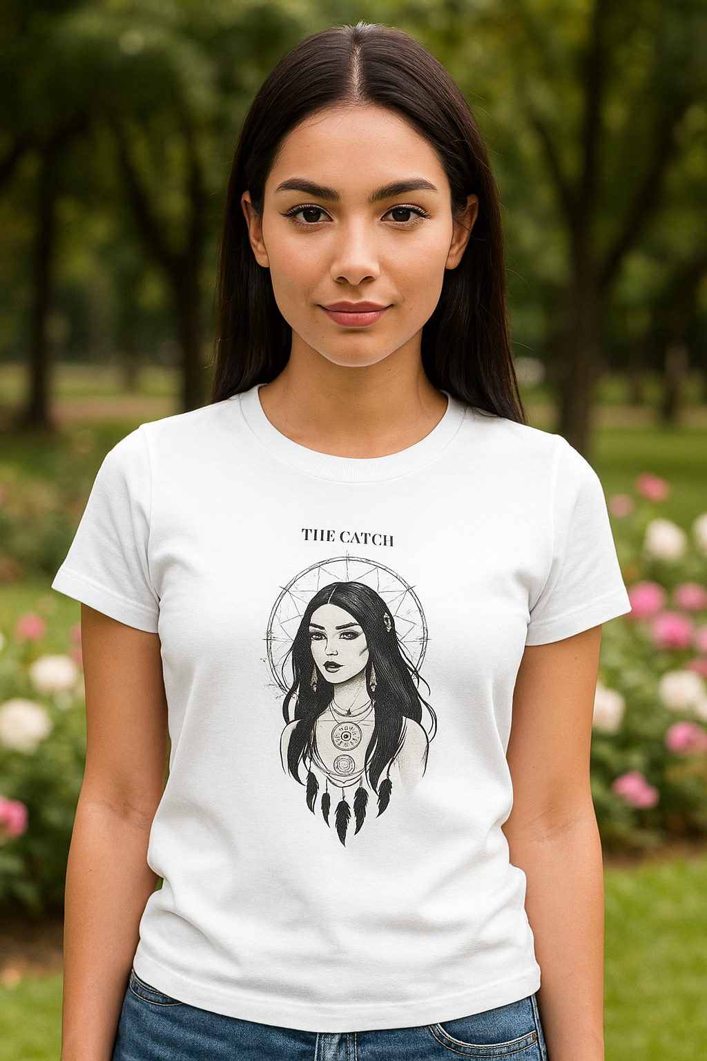 Dream Catcher Women's Jazzer T-Shirt - Bohemian Style Graphic Tee - THE CATCH