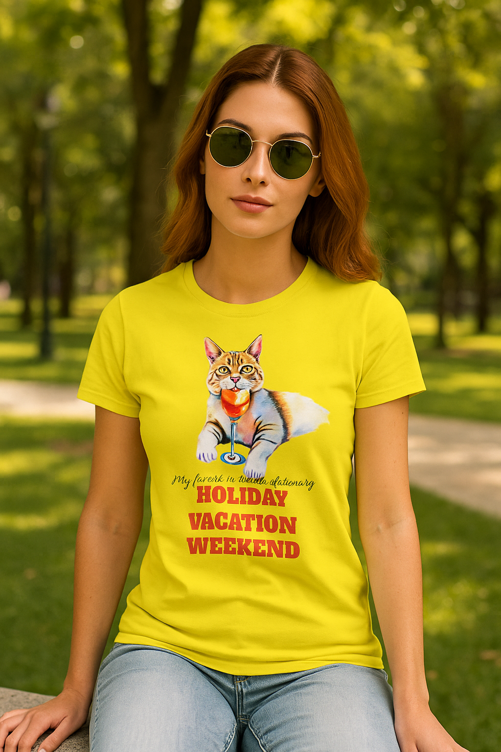 Cat Lover's Holiday Vacation T-Shirt - THE CATCH
