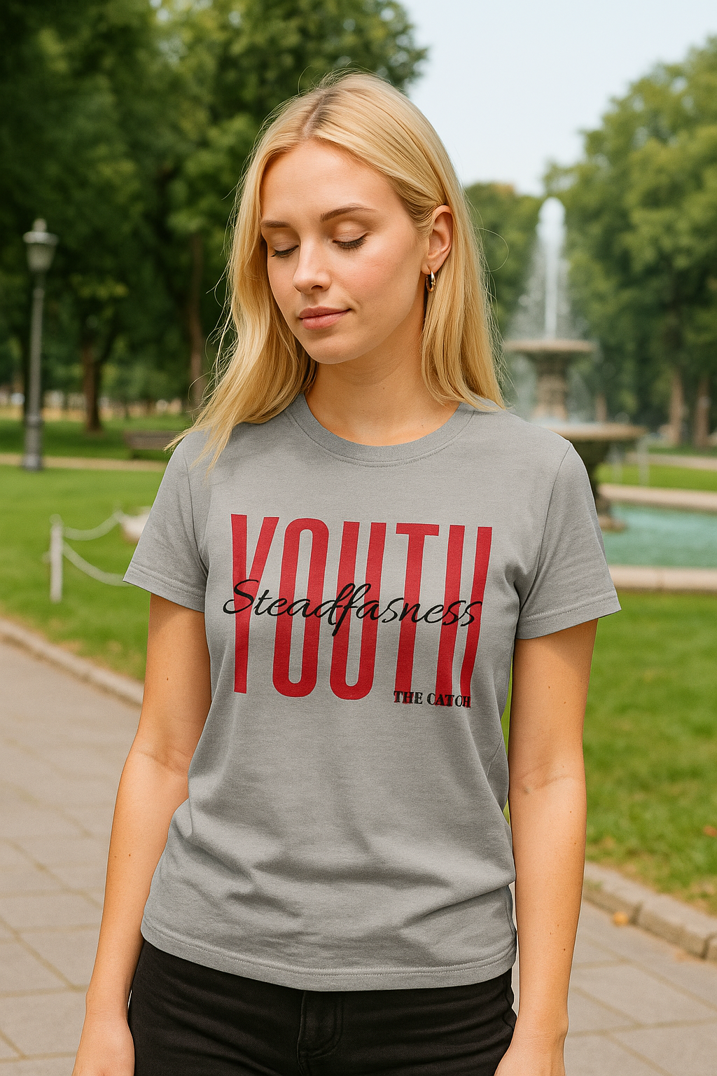 Empowering Youth Women's T-Shirt - Steadfastness Design - THE CATCH