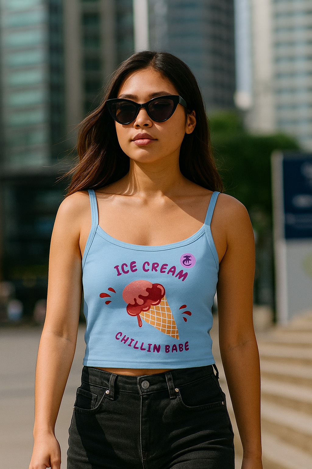 Ice Cream Chillin Babe Tank Top, Summer Fashion - THE CATCH