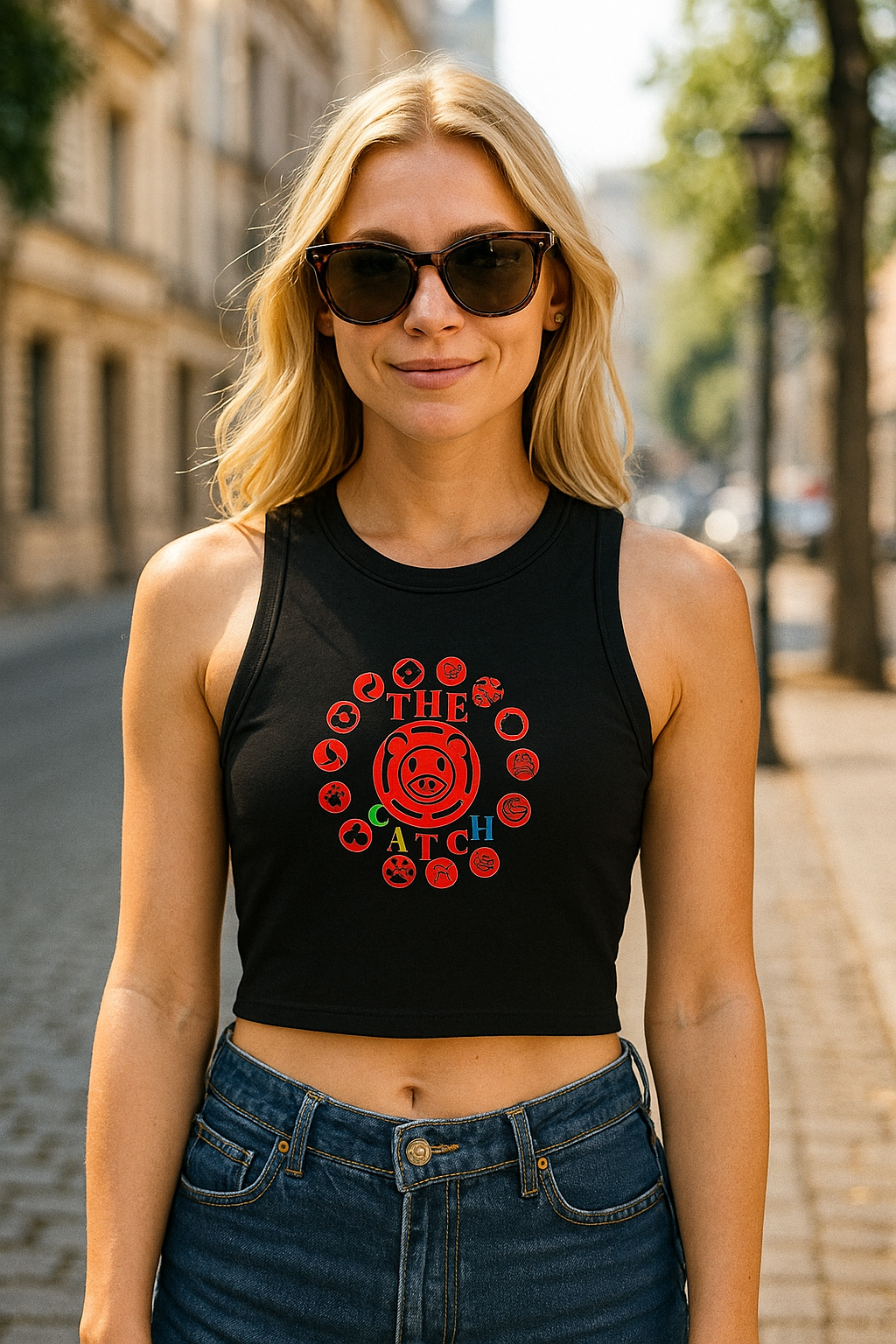 Women's Micro Rib Racer Tank Top - THE CATCH