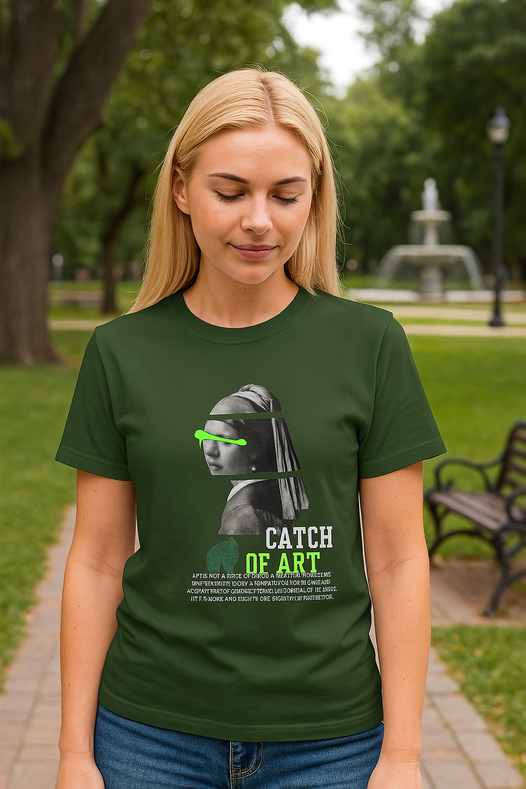 Catch of Art Women's T-Shirt - Creative Graphic Tee for Art Lovers - THE CATCH